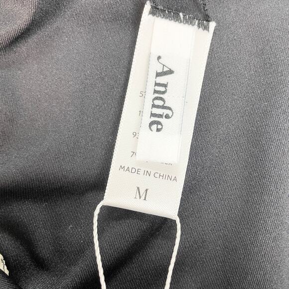 Andie String Bikini Bottom Womens Medium Snakeskin Animal Print Black Tan Sexy - Picture 3 of 7